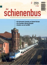 Titelbild der aktuellen Ausgabe des Magazins -der schienenbus-